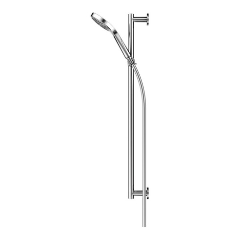 Keuco Set de douche IXMO chromé, rosaces rondes, 3 types de jets