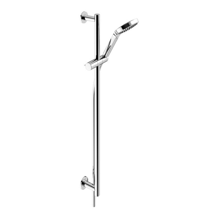 Keuco Set de douche IXMO chromé, rosaces rondes, 3 types de jets