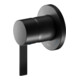Keuco Set de montage IXMO Pure Mitigeur encastré monocommande, rond, noir mat-2