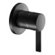 Keuco Set de montage IXMO Pure Mitigeur encastré monocommande, rond, noir mat