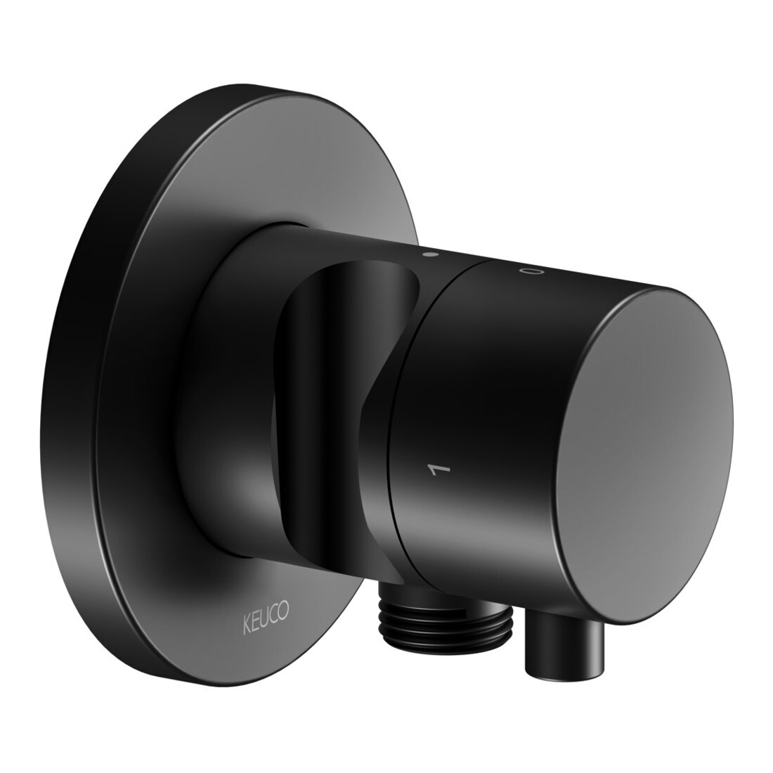 Keuco Set de montage IXMO UP-2-W-Ab/Um.v, support, G Comf., rond, noir mat