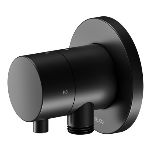 Keuco Set de montage IXMO UP-2-W-Ab/Um.v, support, G Comf., rond, noir mat