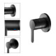 Keuco Set de montage prêt IXMO Flat Mitigeur monocommande encastré, rond, noir mat-5