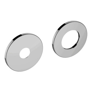 Keuco Set de Rosettes IXMO pour Mitigeur Lavabo Encastré, 85mm, rond, MS vc