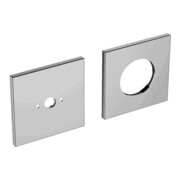 Keuco Set de Rosettes IXMO pour Mitigeur Lavabo Encastré, 85x85mm, carré, MS vc