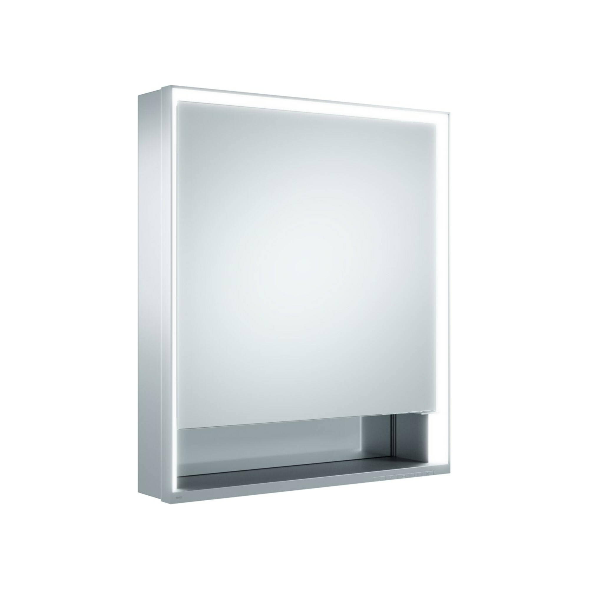 Keuco Spanplattenschraube kurze Tür Royal Lumos 65x73,5x13cm, Anschl li, Vorbau, si-elox