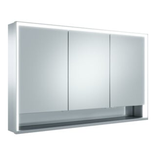 Keuco Spanplattenschraube kurze Türen Royal Lumos 120x73x16cm, m Abl, WV, 3-trg., si-elox