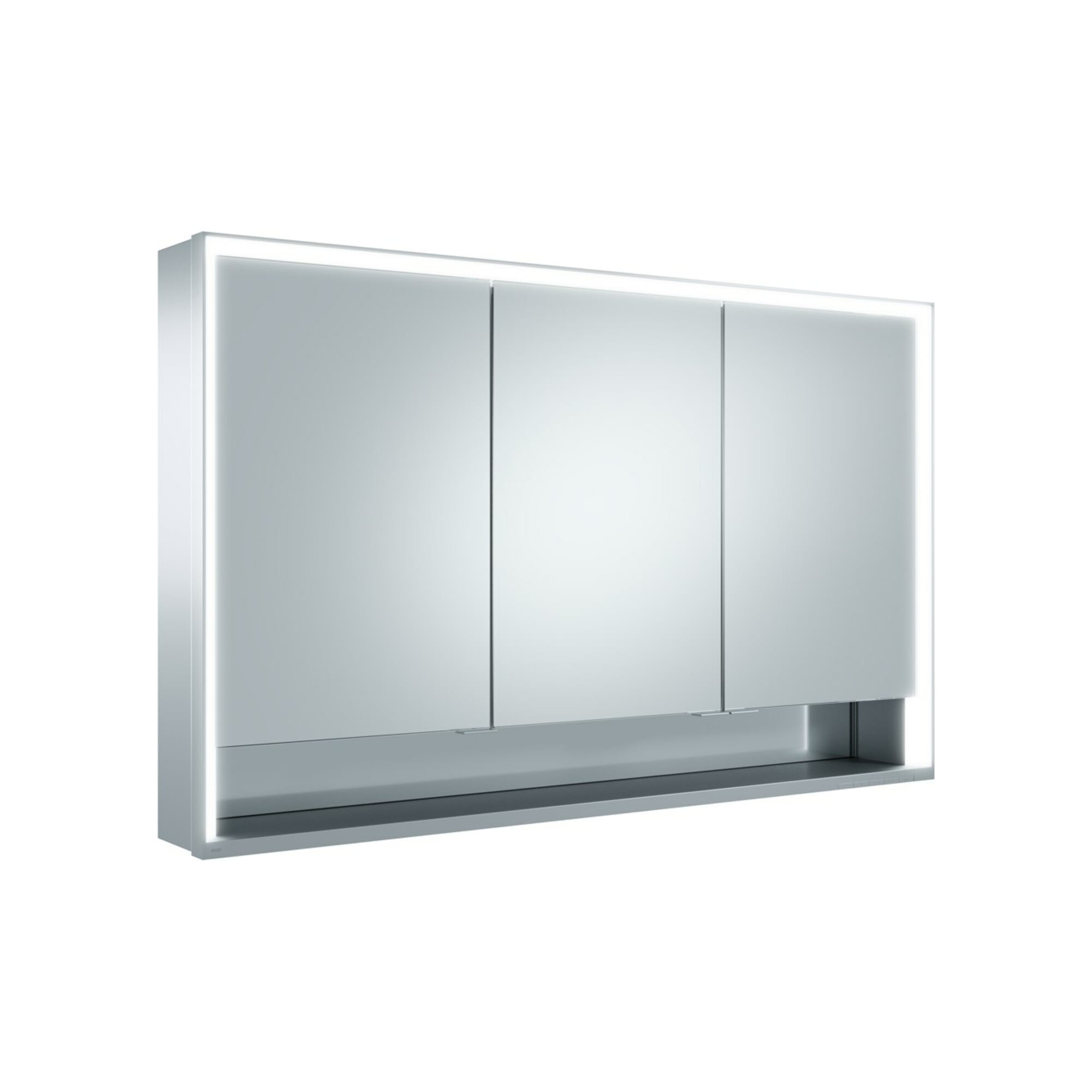 Keuco Spanplattenschraube kurze Türen Royal Lumos 120x73x16cm, m Abl, WV, 3-trg., si-elox