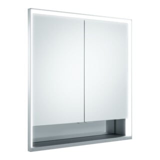 Keuco Spanplattenschraube kurze Türen Royal Lumos 70x73,5x13cm, m Abl, Wandeinbau, 2-türig