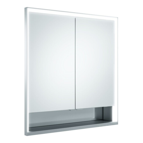 Keuco Spanplattenschraube kurze Türen Royal Lumos 70x73,5x13cm, m Abl, Wandeinbau, 2-türig