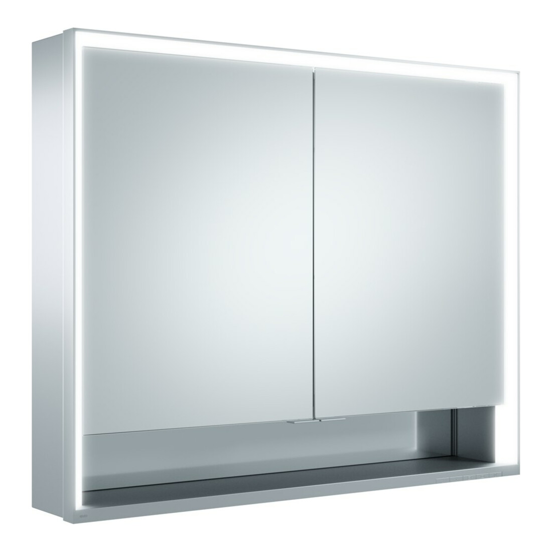 Keuco Spanplattenschraube kurze Türen Royal Lumos 90x73,5x16cm, m Abl, WV, Hz, si-elox