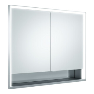 Keuco Spanplattenschraube kurze Türen Royal Lumos 90x73x13cm, m Abl, Wandeinbau, 2-türig