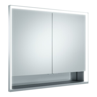 Keuco Spanplattenschraube kurze Türen Royal Lumos 90x73x16cm, m Abl, Wandeinbau, 2-türig