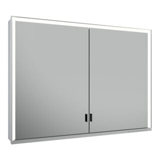 Keuco Spanplattenschraube lange Tür Royal Lumos 100x73x16cm, o Abl, WV, 2-trg., si-elox