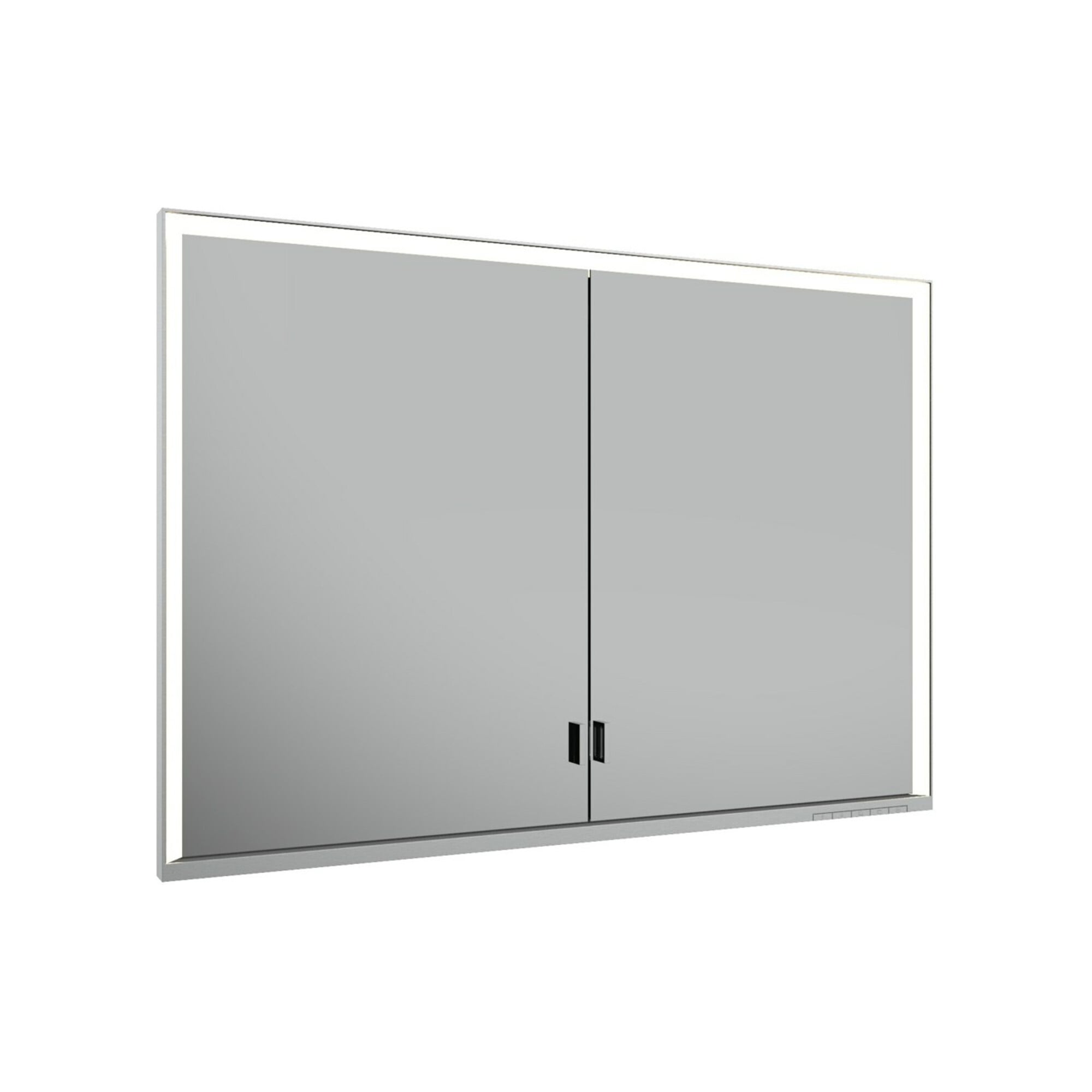 Keuco Spanplattenschraube lange Tür Royal Lumos 105x73x16cm, o. Abl, WE, silber-eloxiert
