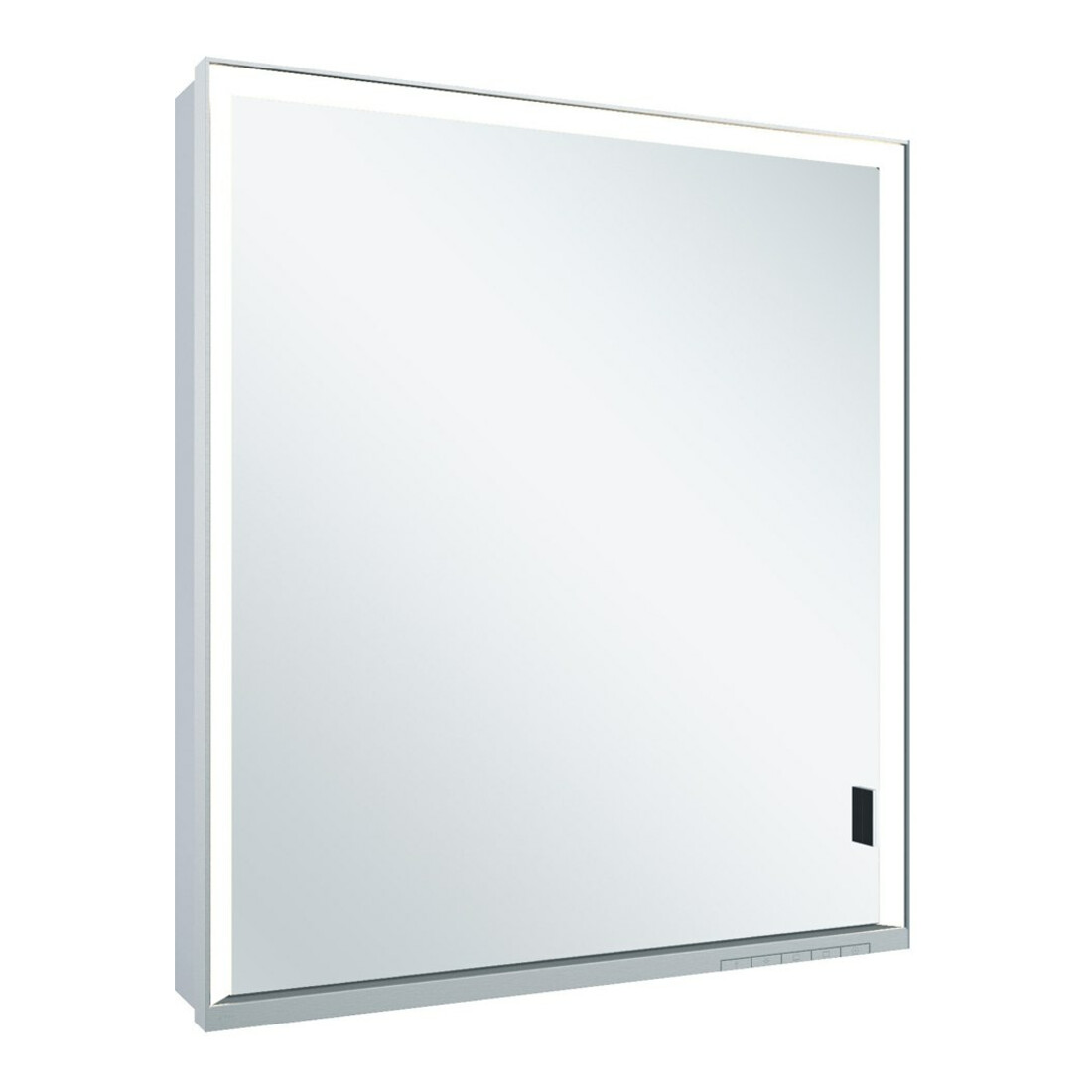 Keuco Spanplattenschraube lange Tür Royal Lumos 65x73x13cm, An L, WV, 1-trg., si-elox