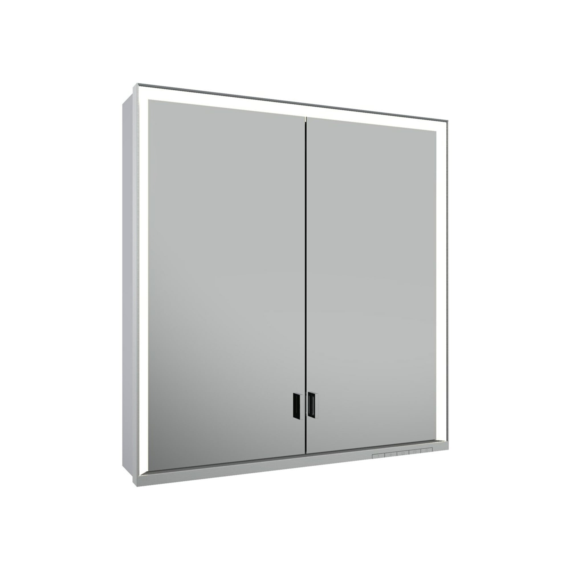Keuco Spanplattenschraube lange Tür Royal Lumos 70x73x16cm, o Abl, WV, 2-trg., si-elox
