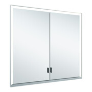 Keuco Spanplattenschraube lange Tür Royal Lumos 80x73x13cm, o. Abl, WE, silber-eloxiert