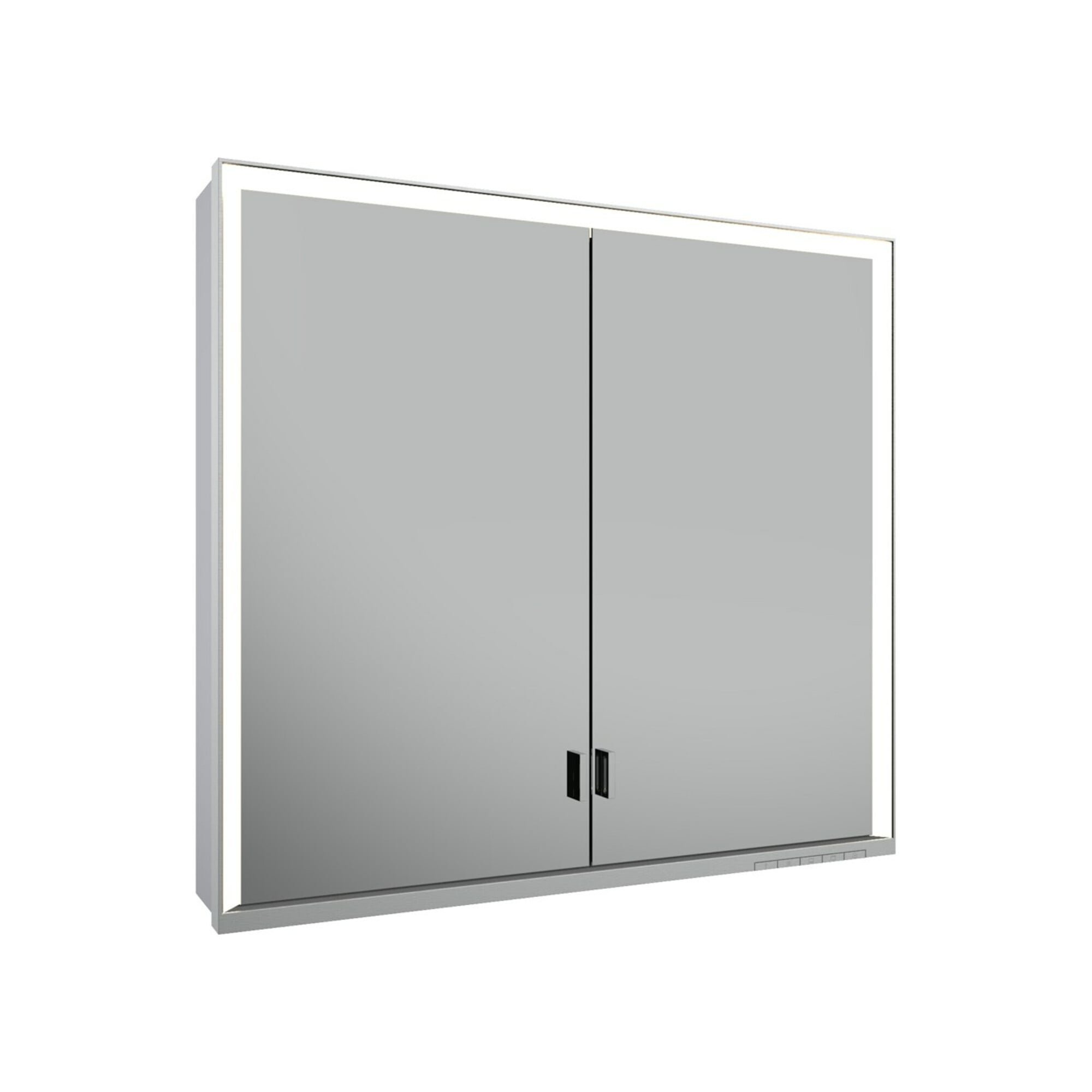 Keuco Spanplattenschraube lange Tür Royal Lumos 80x73x16cm, o Abl, WV, 2-trg., si-elox