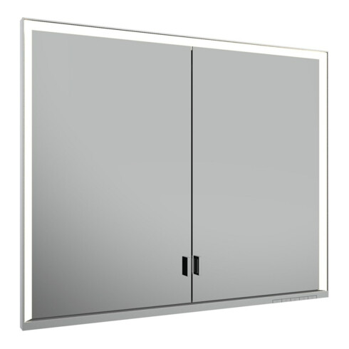 Keuco Spanplattenschraube lange Tür Royal Lumos 90x73x16cm, o. Abl, WE, silber-eloxiert