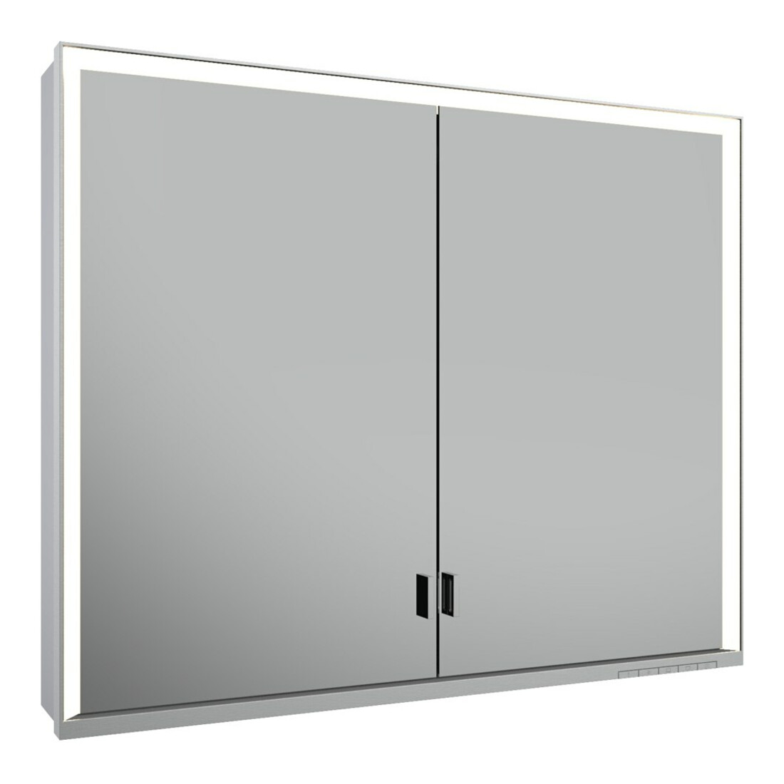 Keuco Spanplattenschraube lange Tür Royal Lumos 90x73x16cm, o Abl, WV, 2-trg., si-elox