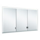 Keuco Spanplattenschraube lange Türen Royal Lumos 120x73x13cm, o. Abl, WE, 3-trg., si-elox-1