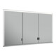 Keuco Spanplattenschraube lange Türen Royal Lumos 120x73x16cm, o. Abl, WE, 3-trg., si-elox-1