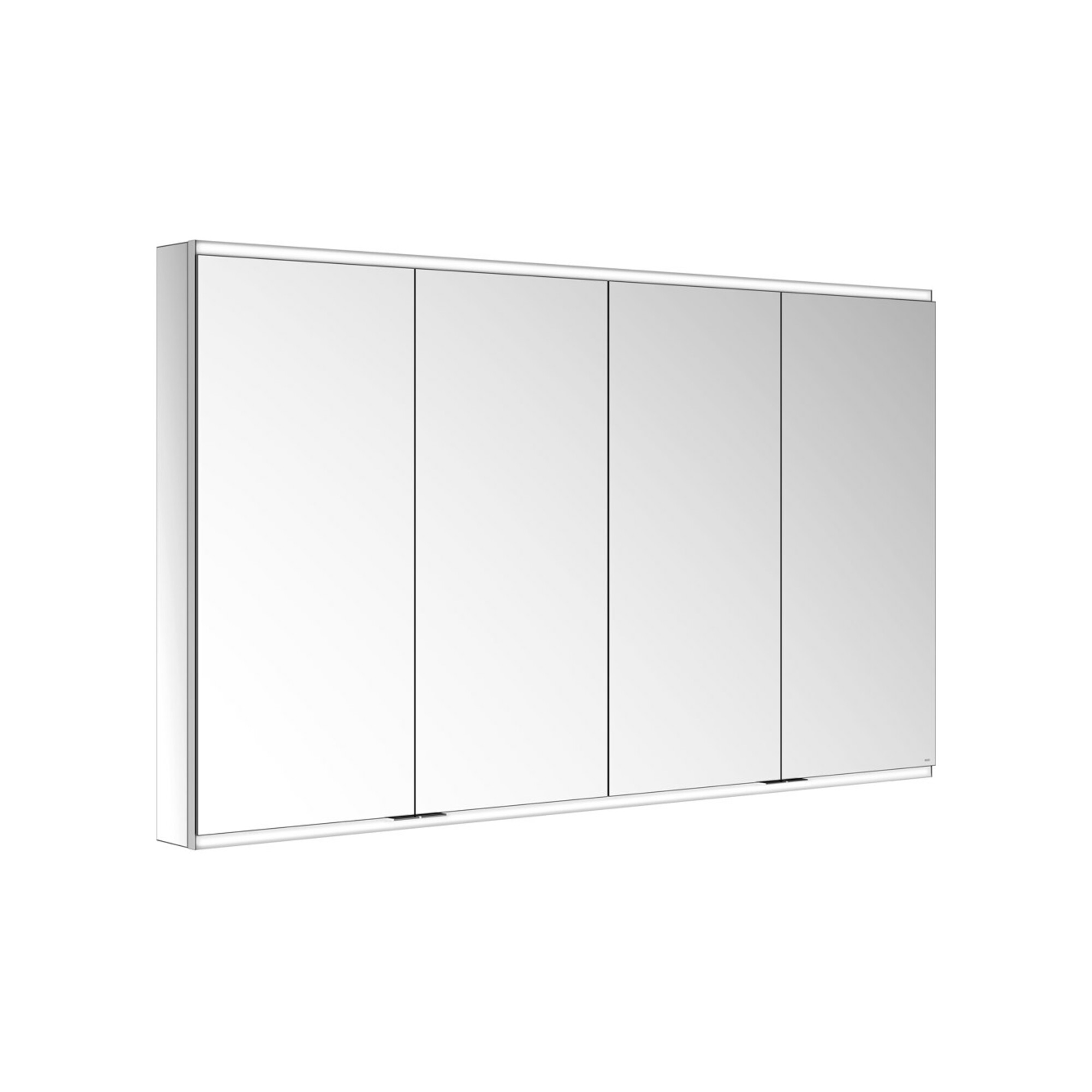 Keuco Spanplattenschraube Royal Modular 2.0 beleuchtet 160x90x12c, 2 SD, 2 Dpl-LS, WV, 4 Tür.