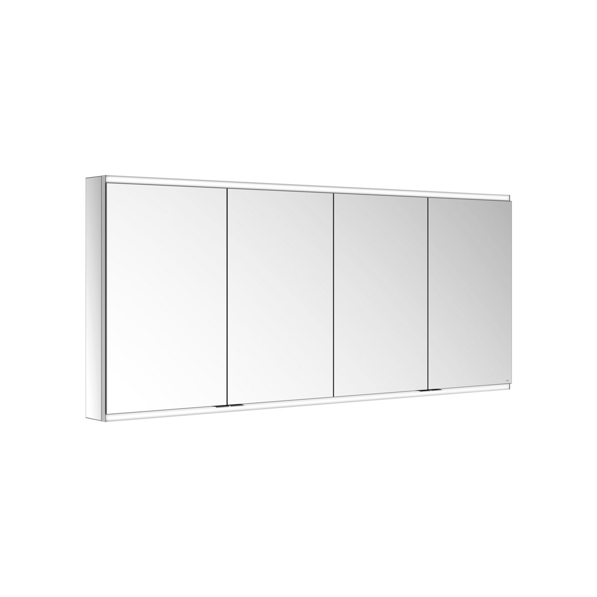 Keuco Spanplattenschraube Royal Modular 2.0 beleuchtet 170x70x12cm, o. Steckd., Vorbau, 4 Türen