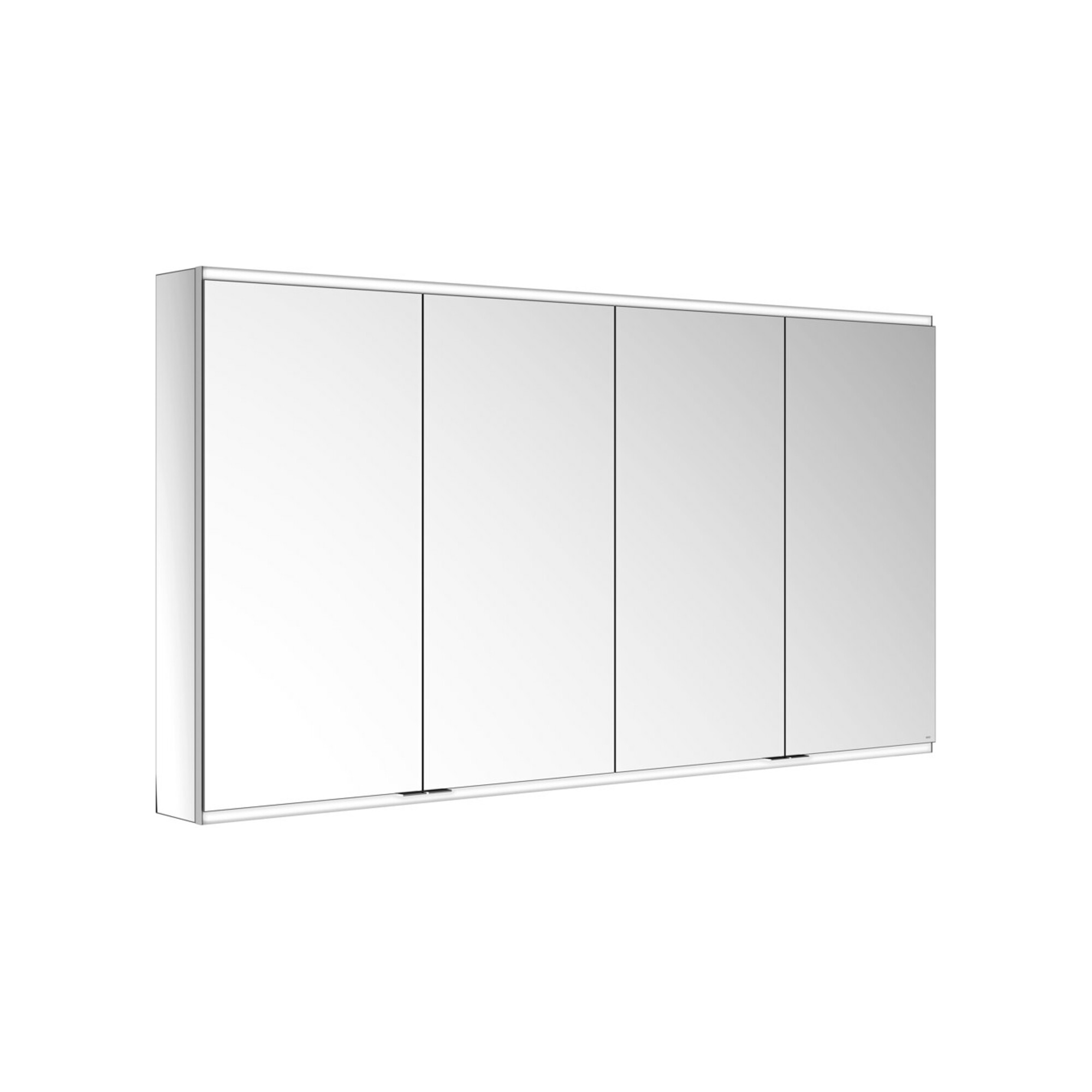 Keuco Spanplattenschraube Royal Modular 2.0 beleuchtet 175x90x16cm, 4 Steckd., Vorbau, 4 Türen