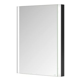 Keuco Spiegelschrank 1-türig Somaris 60x71x11,5cm, WE, Hz, Anschl re, sw ma
