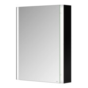 Keuco Spiegelschrank 1-türig Somaris 65x73x13cm, Vorbau, Anschl re, sw matt