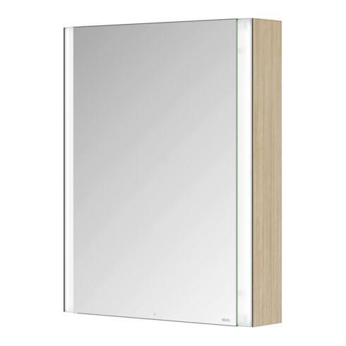 Keuco Spiegelschrank 1-türig Somaris 65x73x13cm, WV, Anschl li, Ei he Dek.