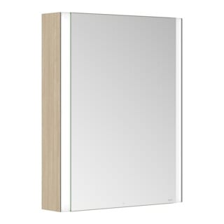 Keuco Spiegelschrank 1-türig Somaris 65x73x13cm, WV, Anschl re, Ei he Dek.
