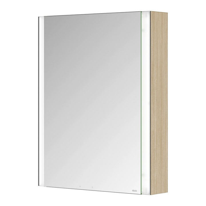 Keuco Spiegelschrank 1-türig Somaris 65x73x13cm, WV, Hz, An li, Ei he Dek.