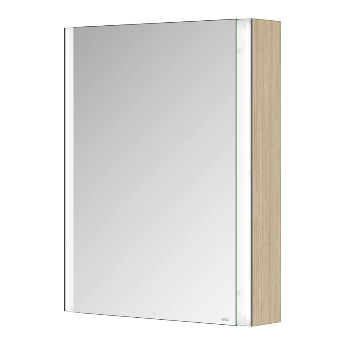 Keuco Spiegelschrank 1-türig Somaris 65x73x13cm, WV, Hz, An li, Ei he Dek.