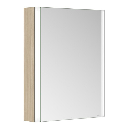 Keuco Spiegelschrank 1-türig Somaris 65x73x13cm, WV, Hz, An li, Ei he Dek.
