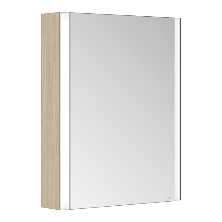 Keuco Spiegelschrank 1-türig Somaris 65x73x13cm, WV, Hz, An li, Ei he Dek.
