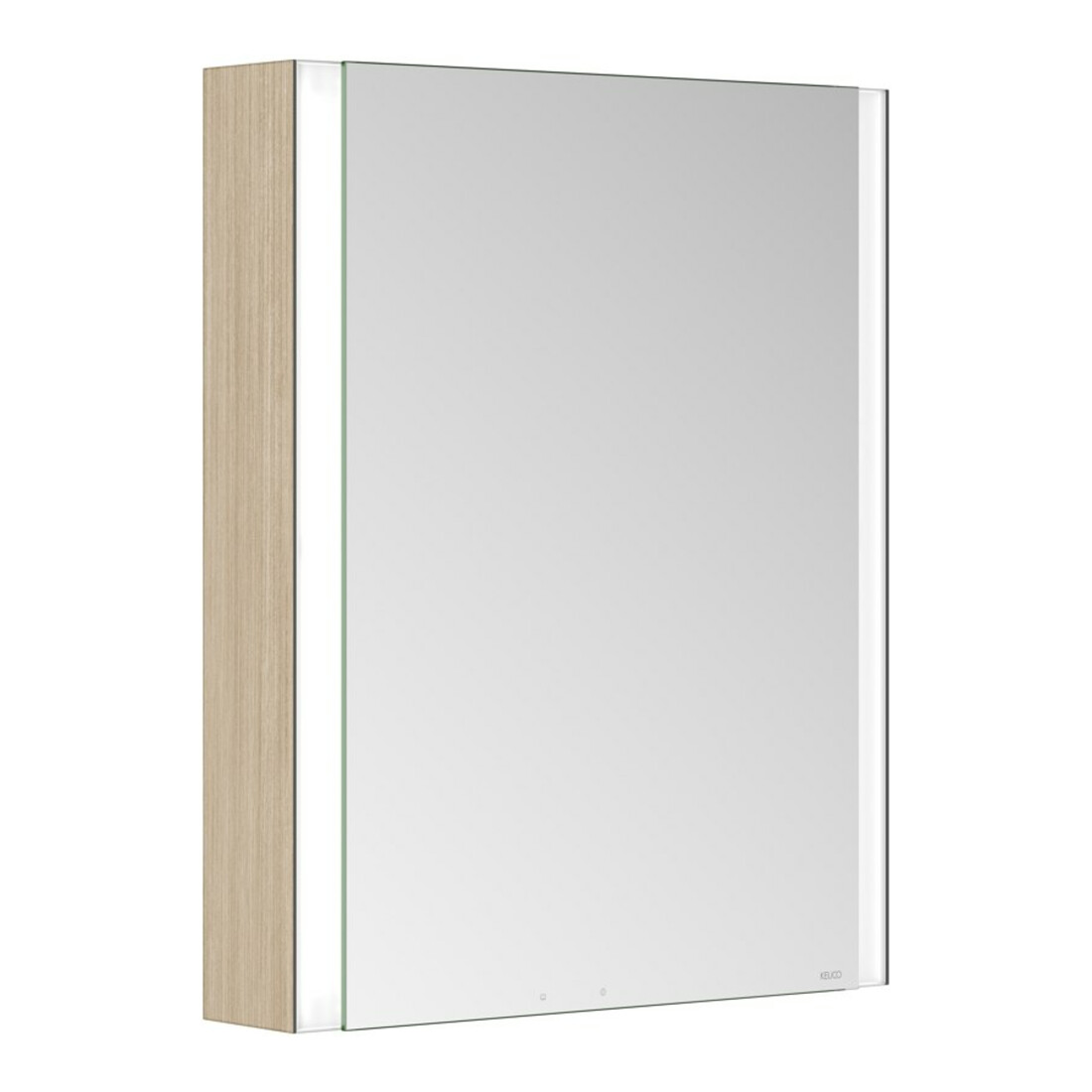Keuco Spiegelschrank 1-türig Somaris 65x73x13cm, WV, Hz, An re, Ei he Dek.