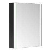 Keuco Spiegelschrank 1-türig Somaris 65x73x13cm, WV, Hz, Anschl li, sw ma