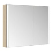 Keuco Spiegelschrank 2 portes Somaris 100x71x12,7 cm, décor œuf, en saillie, asymétrique-5