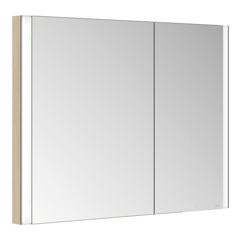 Keuco Spiegelschrank 2-türig Somaris 100x71x11,5cm, E h D, WE, asy, Hz
