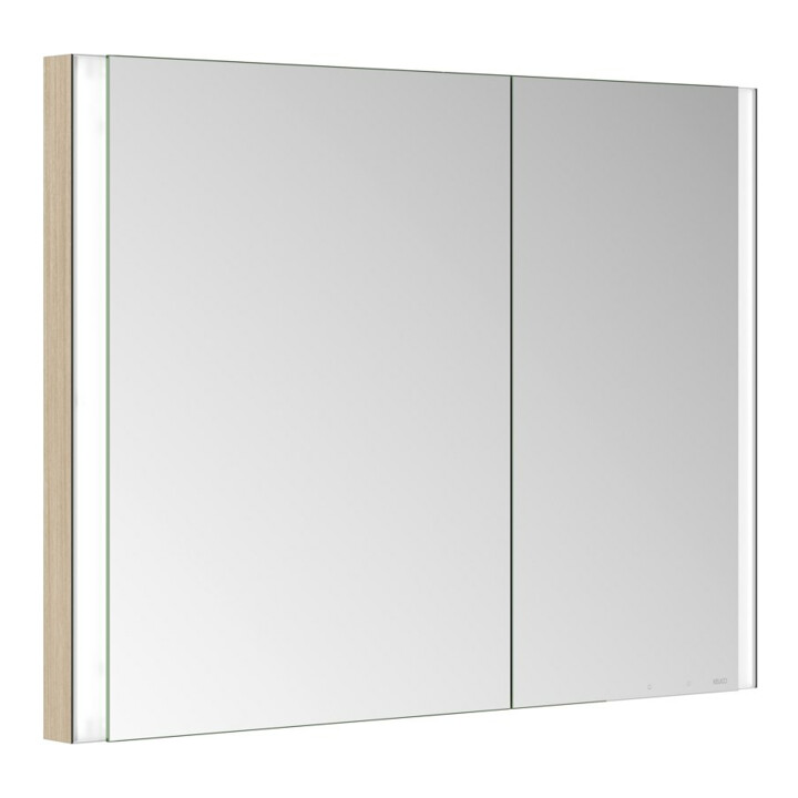 Keuco Spiegelschrank 2-türig Somaris 100x71x11,5cm, E h D, WE, asy, Hz