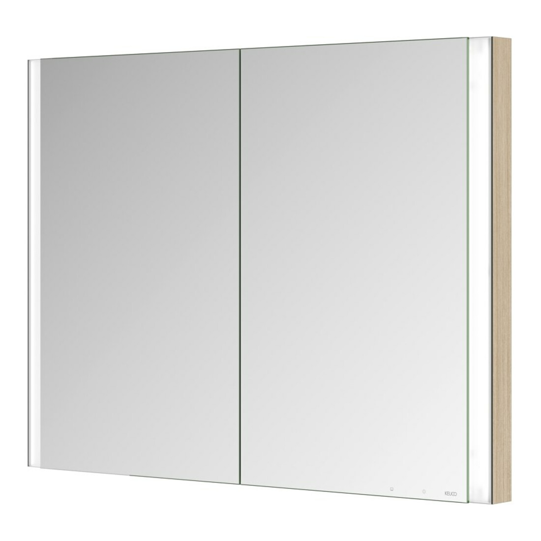 Keuco Spiegelschrank 2-türig Somaris 100x71x11,5cm, E h Dek., WE, Spiegel-Hz.