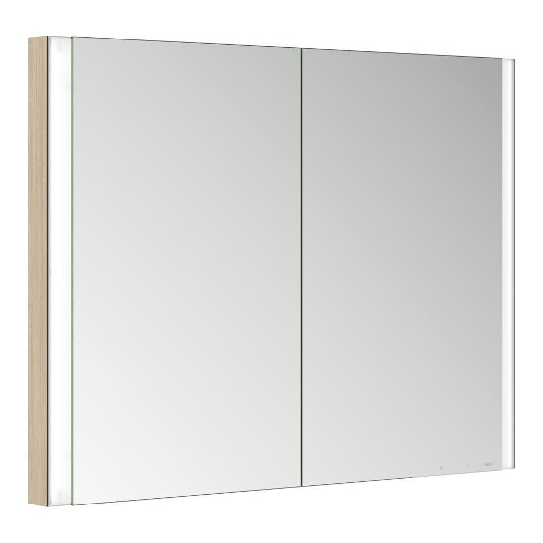 Keuco Spiegelschrank 2-türig Somaris 100x71x11,5cm, E h Dek., WE, Spiegel-Hz.