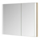 Keuco Spiegelschrank 2-türig Somaris 100x71x11,5cm, Ei he Dek., WE, asym.-1