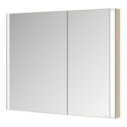 Keuco Spiegelschrank 2-türig Somaris 100x71x11,5cm, Ei he Dek., WE, asym.