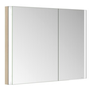 Keuco Spiegelschrank 2-türig Somaris 100x71x11,5cm, Ei he Dek., WE, asym.-4
