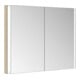 Keuco Spiegelschrank 2-türig Somaris 100x71x11,5cm, Ei hell Dekor, Wandeinbau