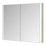 Keuco Spiegelschrank 2-türig Somaris 100x71x11,5cm, Ei hell Dekor, Wandeinbau-2